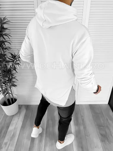 Hanorac barbati alb slim fit K179 D5-2.2